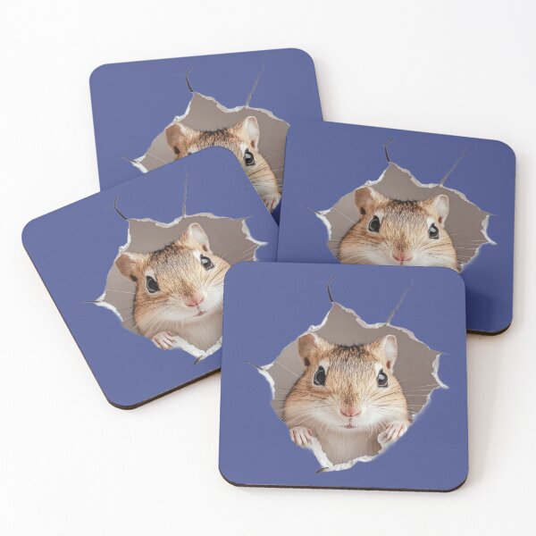 Item preview, Gerbil Peeking Out – Cute Animal Art for Rodent Fans designed and sold by harmzk90.
