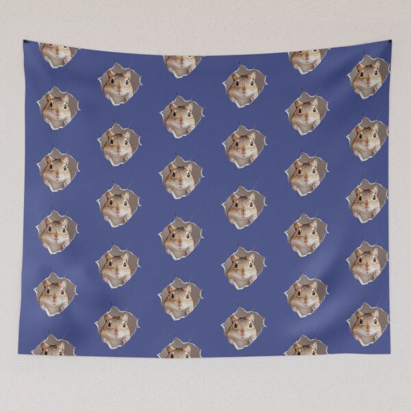 Item preview, Gerbil Peeking Out – Cute Animal Art for Rodent Fans designed and sold by harmzk90.