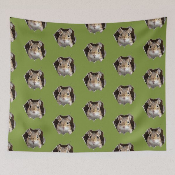 Item preview, Cute Peeking Gerbil Illustration – Animal Lovers Gift designed and sold by harmzk90.