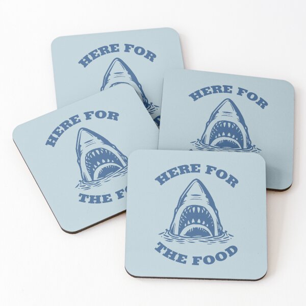 Item preview, Funny Shark- Here for the Food designed and sold by Rott515.