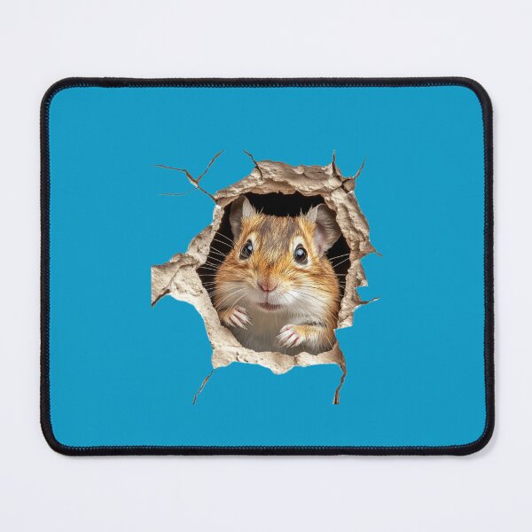 Item preview, Cute Gerbil Peeking Through Wall – Perfect Pet Lovers Design designed and sold by harmzk90.