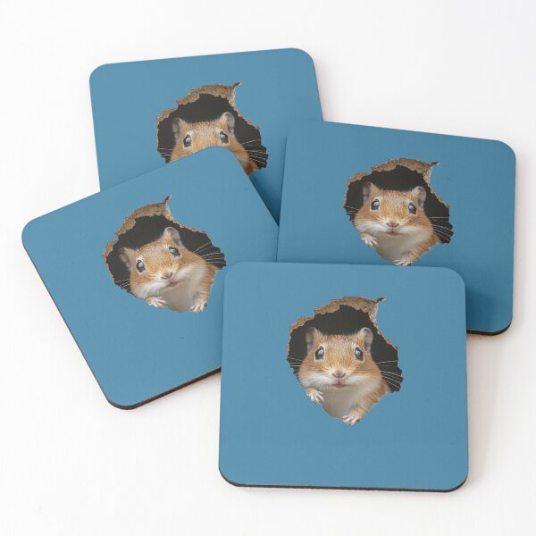 Item preview, Gerbil Peeking Out – Cute Animal Art for Rodent Fans designed and sold by harmzk90.