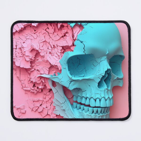 Item preview, Cracked Pastel Skull designed and sold by landletsy.