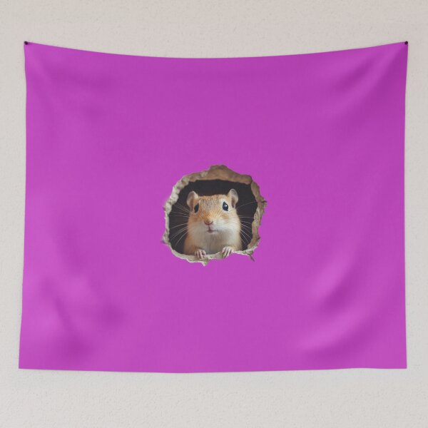 Item preview, Cute Peeking Gerbil Illustration – Animal Lovers Gift designed and sold by harmzk90.