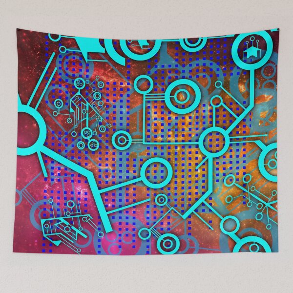 Item preview, Abstract Tech Galaxy Design designed and sold by Nostalgia Busters.