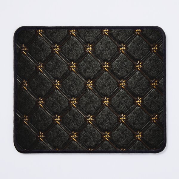 Item preview, Black Gold Leather Pattern designed and sold by GrinGalore.