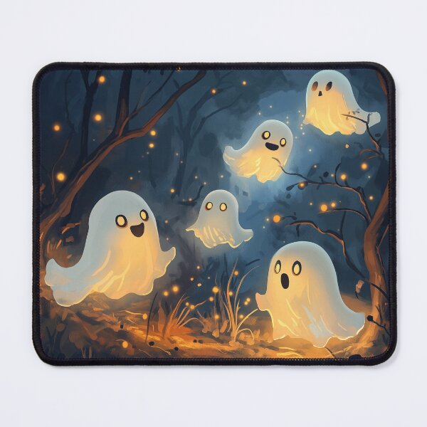 Item preview, Friendly Ghosts Gathering in Enchanted Forest designed and sold by SunsetTH.