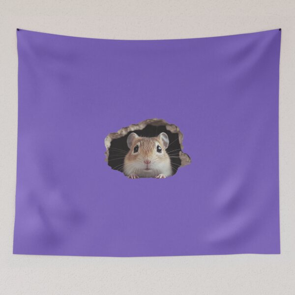 Item preview, Cute Gerbil Peeking Through Crack – Perfect for Animal Lovers designed and sold by harmzk90.