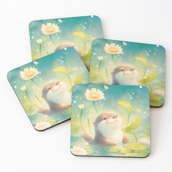 Item preview, Otter Lily Pad Paradise designed and sold by AshiraCreations.