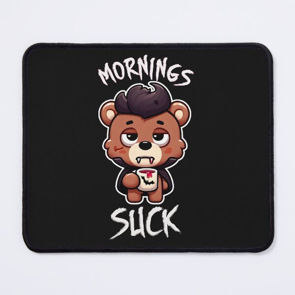 Item preview, Mornings Suck Morning Vampire Bear designed and sold by TeddybearClub.