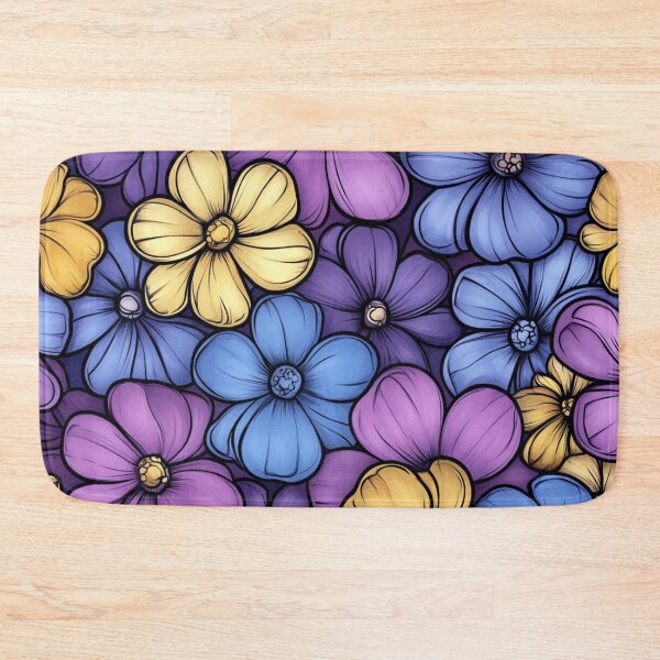 Item preview, Cartoon pastel flower pattern designed and sold by liana campbell.