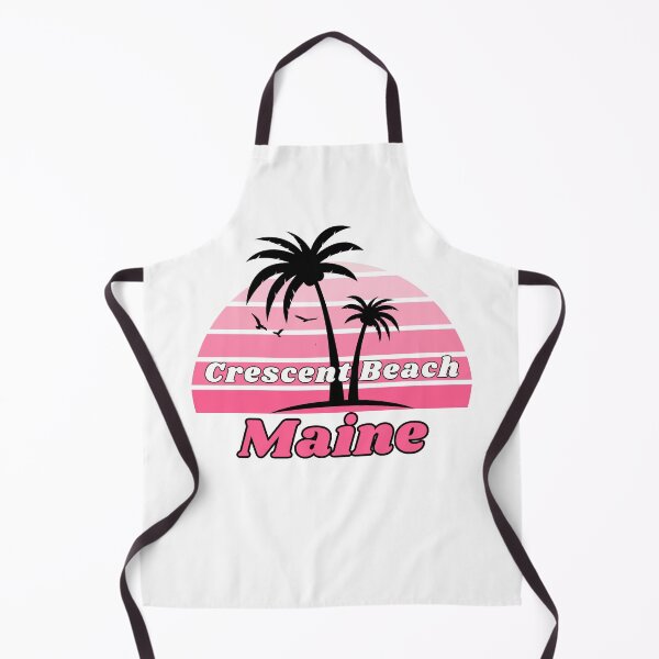 Item preview, Retro Cool Crescent Beach Maine Palm Tree at Sunset designed and sold by karmdaf.