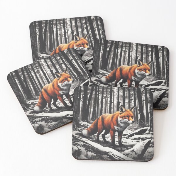Item preview, Fox in the forest designed and sold by PursuitOutdoors.