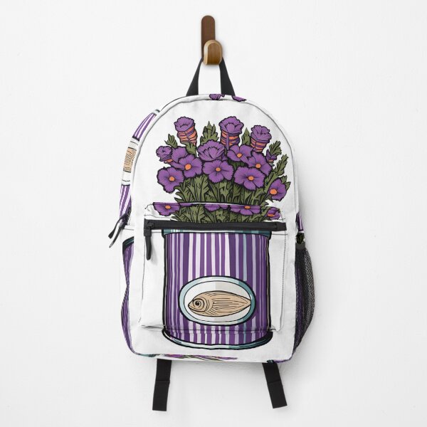 Item preview, FLOWERS IN SARDINE FISH TIN CAN-Purple Daisy Wild Floral Bontanical Art Lover GIFT designed and sold by Spinning Plates 360.