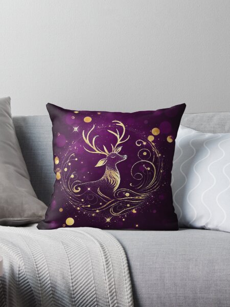 Item preview, Regal Stag: Purple Majesty designed and sold by LyssasMindArt.