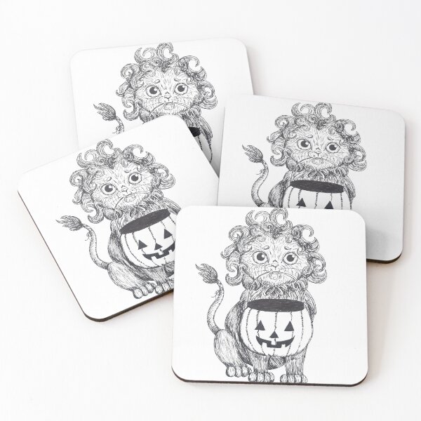 Item preview, Trick or Treat Lion Kitten designed and sold by DaughertyDraws.