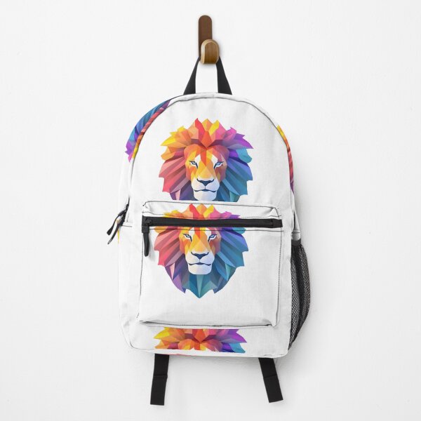 Item preview, A COLORFUL GEOMETRIC LION designed and sold by infinitearte.
