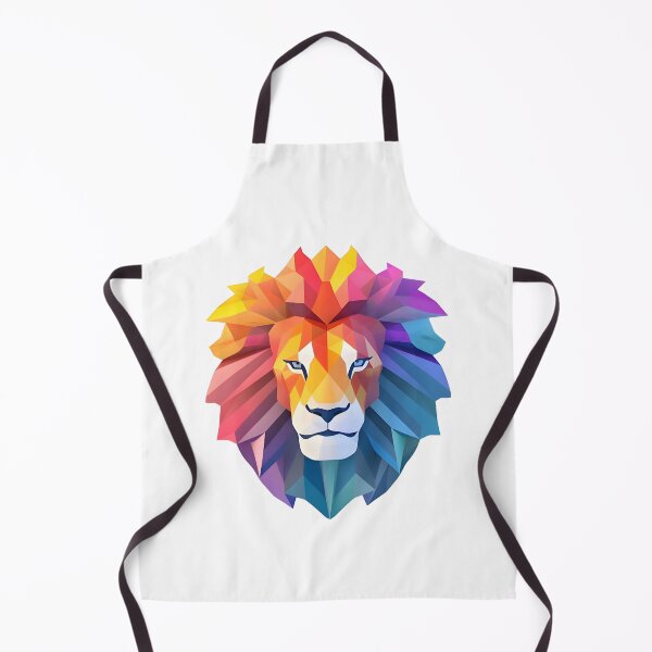 Item preview, A COLORFUL GEOMETRIC LION designed and sold by infinitearte.