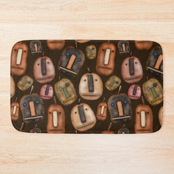 Item preview, Prim Pumpkins on Brown Linen Look Fabric designed and sold by CheriesArt.