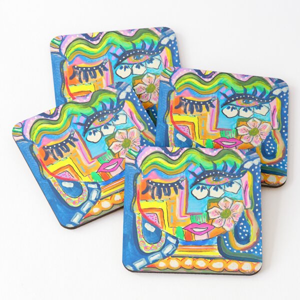 Item preview, Vibrant Abstract Art - Playful Patterns & Bold Colors - Modern Wall Decor Brenda Knoll Faces 2024 designed and sold by Brenda  Knoll.