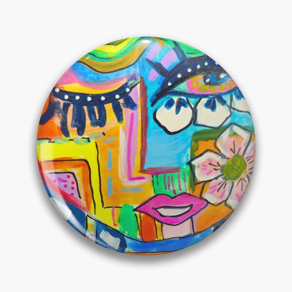 Item preview, Vibrant Abstract Art - Playful Patterns & Bold Colors - Modern Wall Decor Brenda Knoll Faces 2024 designed and sold by Brenda  Knoll.