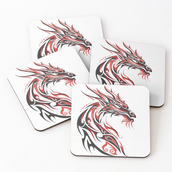 Item preview, tribal dragon tattoo designed and sold by asep sarifudin.