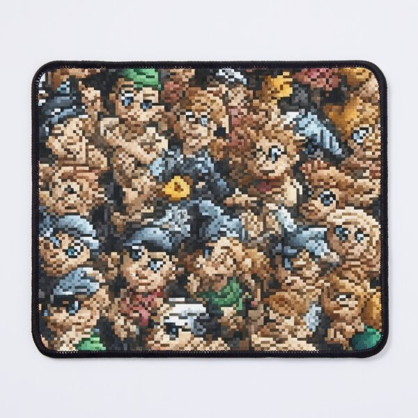 Item preview, Pixel Crowd Chaos - 8-bit People Pattern designed and sold by Spicex2.