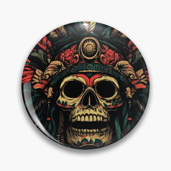 Item preview, Ancient Native Chief Skull & Headdress  designed and sold by Wsgreen.