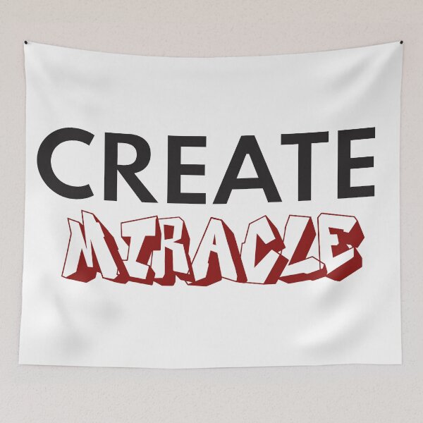 Item preview, Create Miracle Inspirational Typography designed and sold by PodiShop.