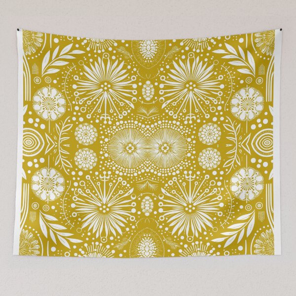 Item preview, Bohemian Chic Golden Dandelion, Floral Motif Pattern designed and sold by InspireNIgnite.