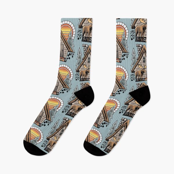 Item preview, Funny Moose and Sunrise at Mountain Cabin designed and sold by Nature's Fancy.