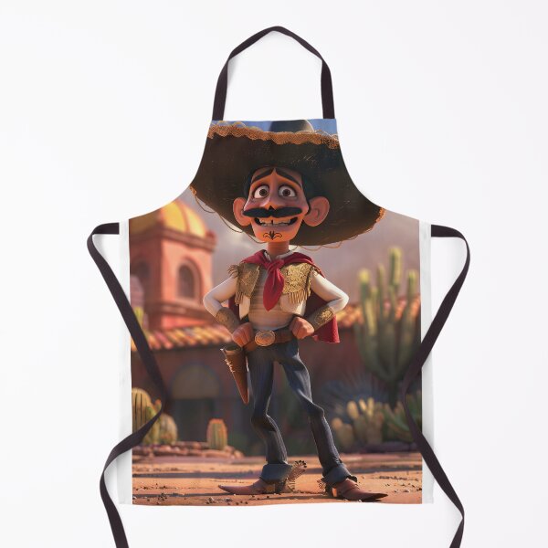 Item preview, Animated Mexican cowboy character in desert setting. designed and sold by Artessie.
