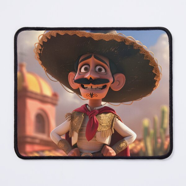 Item preview, Animated Mexican cowboy character in desert setting. designed and sold by Artessie.