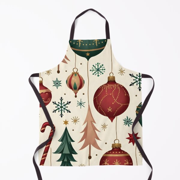 Item preview, Retro Vintage Christmas Aesthetic Pattern Ornaments Snowflakes Candy Canes designed and sold by clothesy7.
