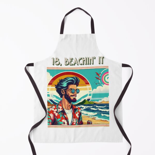 Item preview, 18, Beachin’ it- Birthday celebration Retro style designed and sold by Olivia-Icon.