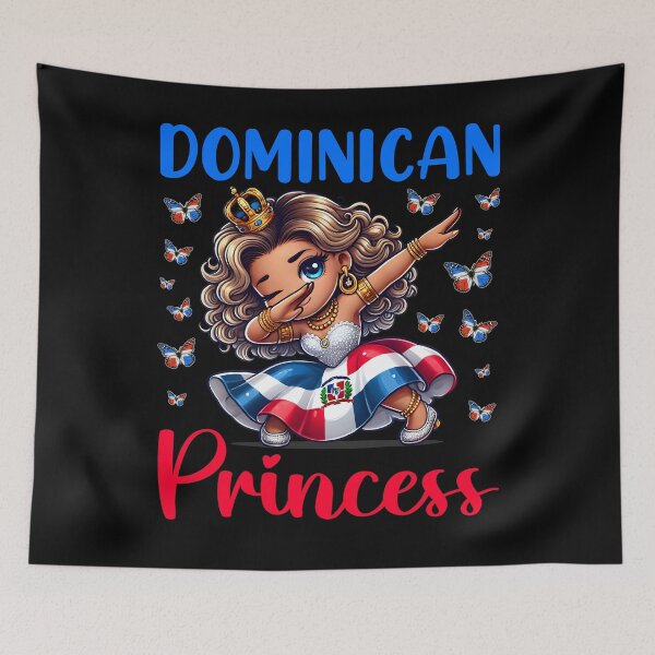 Item preview, Dominican Princess Flag Latina Dominicana for girls & kids designed and sold by NUMAcreations.
