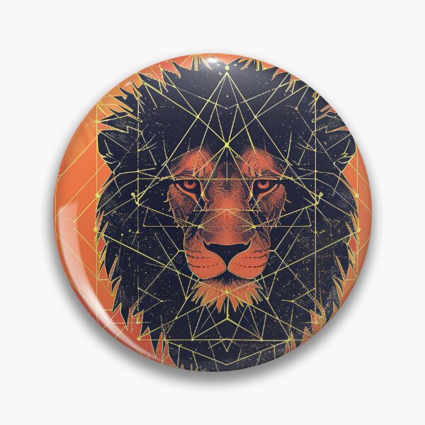 Item preview, Majestic Lion - Geometry of Strength designed and sold by ChillThunder.