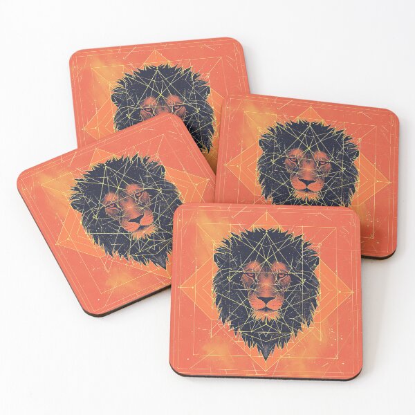 Item preview, Majestic Lion - Geometry of Strength designed and sold by ChillThunder.