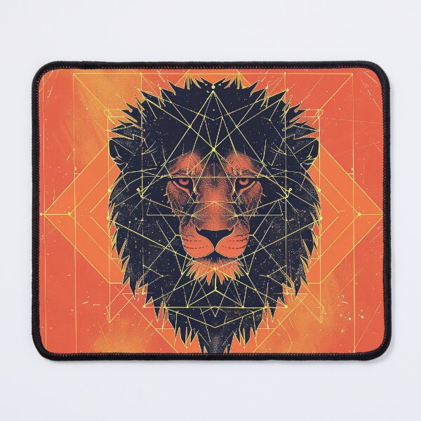 Item preview, Majestic Lion - Geometry of Strength designed and sold by ChillThunder.