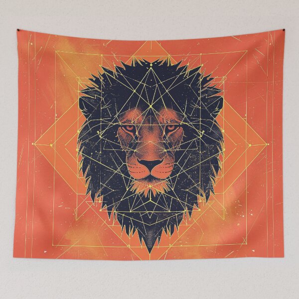 Item preview, Majestic Lion - Geometry of Strength designed and sold by ChillThunder.