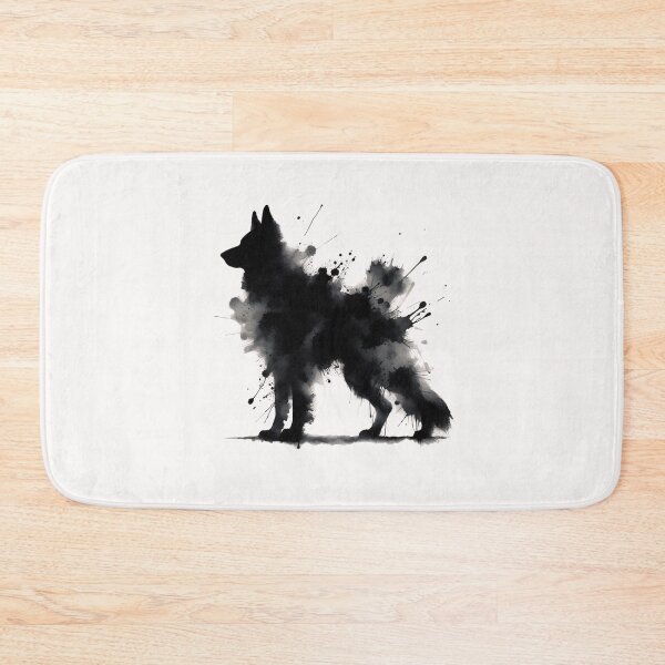 Item preview, Abstract watercolor painting of a German Shepherd designed and sold by chessnegocios.