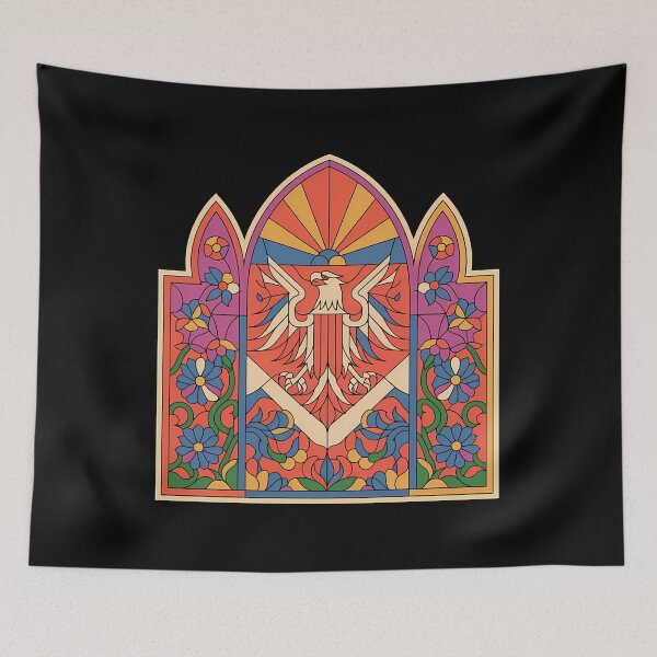 Item preview, Stainglass Eagle Retro Gothic Portal designed and sold by VitrauxNoirs.