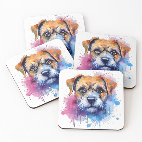 Item preview, Border Terrier | Colorful Watercolor Design #1 designed and sold by MatsurexDesigns.