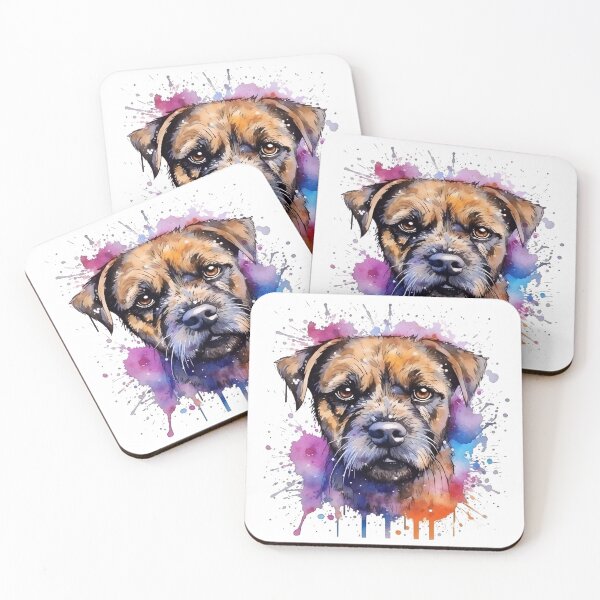 Item preview, Border Terrier | Colorful Watercolor Design #2 designed and sold by MatsurexDesigns.
