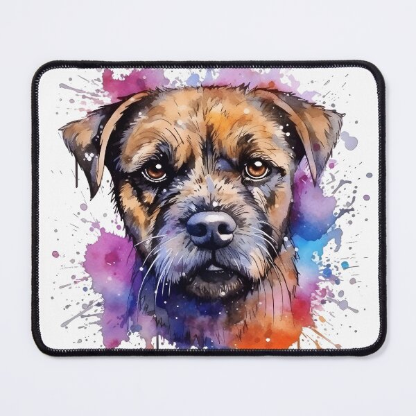 Item preview, Border Terrier | Colorful Watercolor Design #2 designed and sold by MatsurexDesigns.