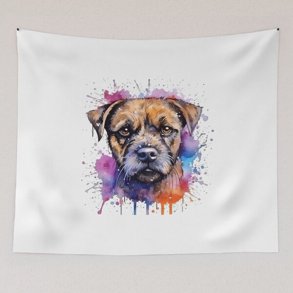 Item preview, Border Terrier | Colorful Watercolor Design #2 designed and sold by MatsurexDesigns.