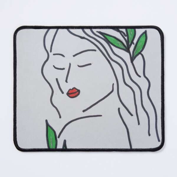 Item preview, Drawing of a woman with leaves in her hair designed and sold by NaturaFotos.