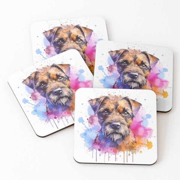 Item preview, Border Terrier | Colorful Watercolor Design #3 designed and sold by MatsurexDesigns.
