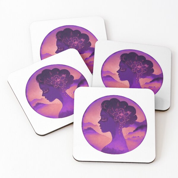 Item preview, Purple portrait of a woman  designed and sold by roshana3.