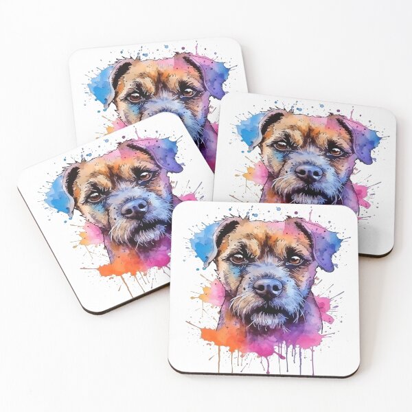 Item preview, Border Terrier | Colorful Watercolor Design #4 designed and sold by MatsurexDesigns.